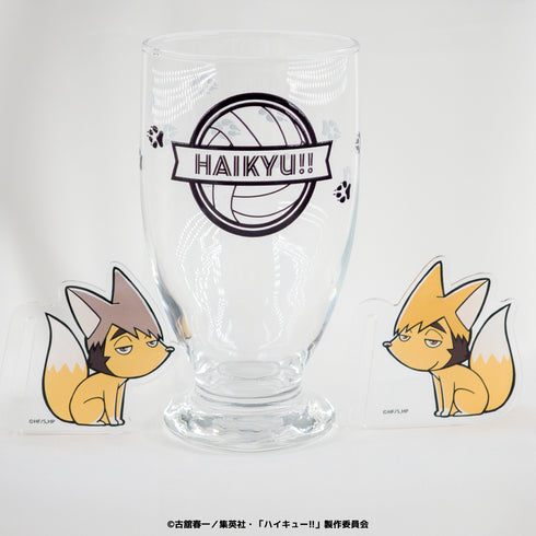 『ハイキュー!!』グラスマーカー付グラス 01.烏野高校